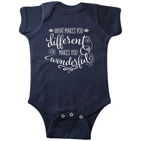 Inktastic What Makes You Different Makes You Wonderful in White Gift Baby Boy or Baby Girl Bodysuit
Inktastic What Makes You Different Makes You Wonderful in White Gift Baby Boy or Baby Girl Bodysuit