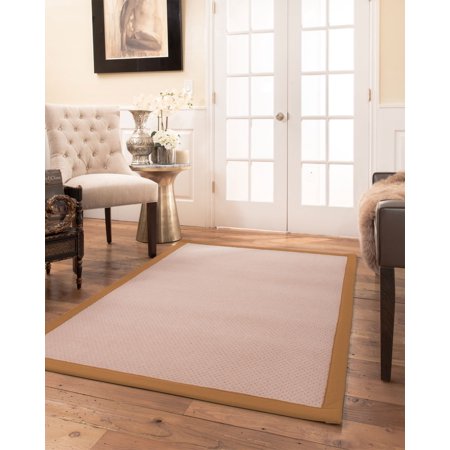 Natural Area Rugs Eloise Custom Wool Rug, 5' x 7', Sienna Border