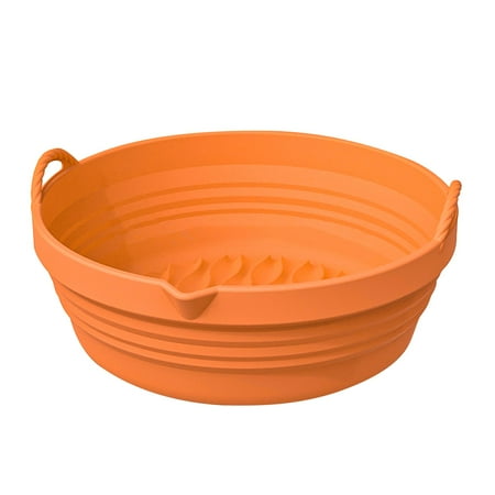 Kafei Air Fryer Silicone Liners | 19.8cm Reusable Round Air Fryer Silicone Baking Tray with Handles | Tear-Resistant Air Fryer Basket Silicone Pot Replacement Of Parchment Paper Liners
Kafei Air Fryer Silicone Liners | 19.8cm Reusable Round Air Fryer Silicone Baking Tray with Handles | Tear-Resistant Air Fryer Basket Silicone Pot Replacement Of Parchment Paper Liners
