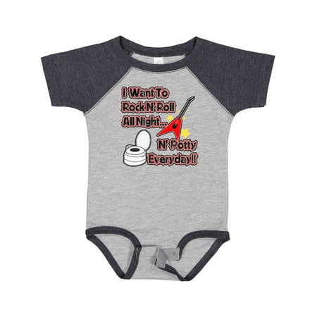 Inktastic I Want to Rock N Roll N Potty Everyday!! Gift Baby Boy or Baby Girl Bodysuit
Inktastic I Want to Rock N Roll N Potty Everyday!! Gift Baby Boy or Baby Girl Bodysuit