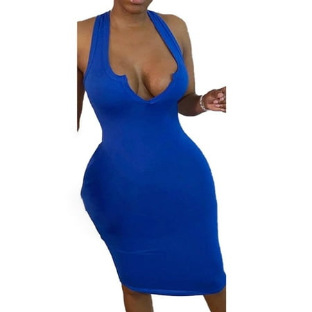 SIEYIO Women Summer Sleeveless Sexy Deep V-Neck Bodycon Midi Long Dress Solid Color Knee Length High Waist Cocktail Party Clubwear
SIEYIO Women Summer Sleeveless Sexy Deep V-Neck Bodycon Midi Long Dress Solid Color Knee Length High Waist Cocktail Party Clubwear