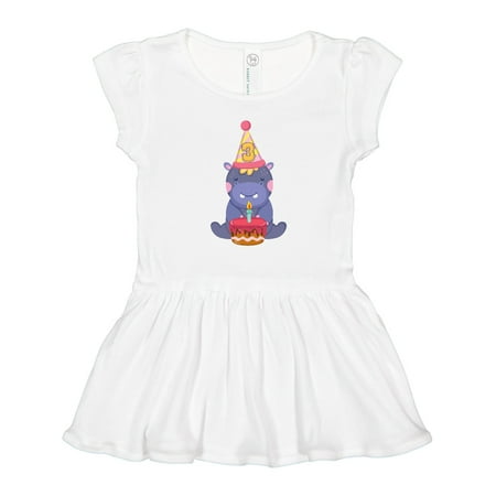 Inktastic Hippo 3rd Birthday Gift Toddler Girl Dress