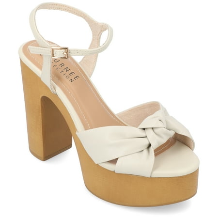 Journee Collection Womens Lorrica Tru Comfort Foam High Heel Open Toe Sandals