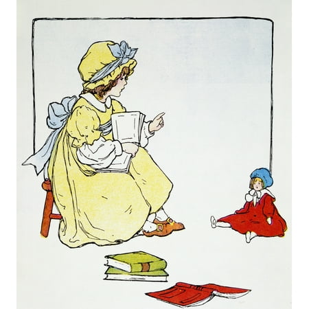 Mother Goose 1916 NILl Tell You A Story Illustration By Blanche Fisher Wright 1916 To An Edition Of Mother Goose Poster Print by Granger Collection