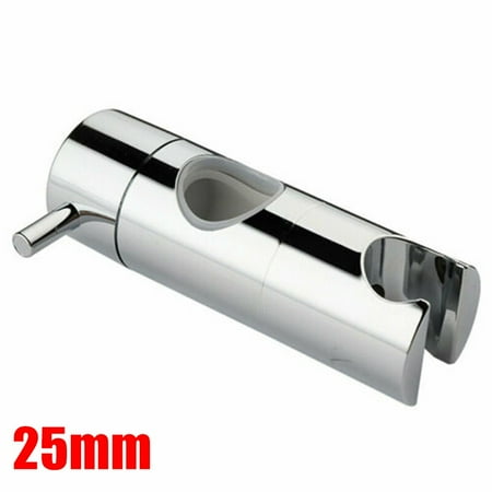 19-25MM Adjustable Chrome Shower Head Holder Riser Bathroom Rail Bracket Slider