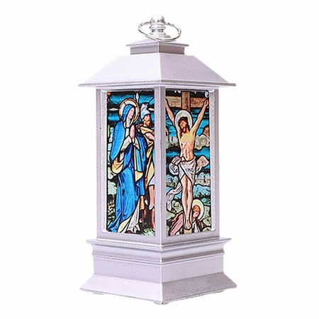 Lanterns Decorative with Jesus Pattern Battery Operated Vintage Christmas Night Light Home Decoration Gift for Tree Garden Bedroom Living Room Dining Room Parties
Lanterns Decorative with Jesus Pattern Battery Operated Vintage Christmas Night Light Home Decoration Gift for Tree Garden Bedroom Living Room Dining Room Parties