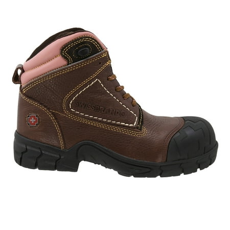 Swissbrand Women s Work Boot Gladiator Brown 2510701