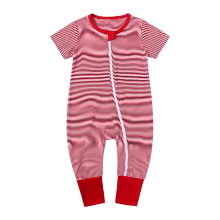 Newborn Infant Baby Boys Girls Summer Short Sleeve Romper Fashionable Cute Stripe Print Short Sleeve Double Zipper One-piece Bodysuit
Newborn Infant Baby Boys Girls Summer Short Sleeve Romper Fashionable Cute Stripe Print Short Sleeve Double Zipper One-piece Bodysuit