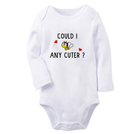 Could I Any Cuter Funny Rompers Newborn Baby Unisex Bodysuits Infant Jumpsuits Toddler 0-12 Months Kids Long Sleeves Oufits (White 0-6 Months)
Could I Any Cuter Funny Rompers Newborn Baby Unisex Bodysuits Infant Jumpsuits Toddler 0-12 Months Kids Long Sleeves Oufits (White 0-6 Months)