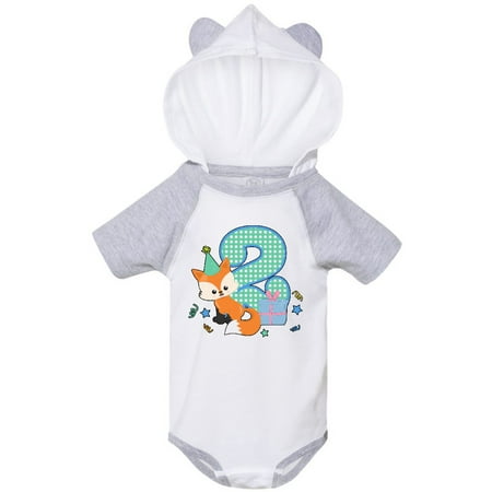 Inktastic Im 2 Years Old With Fox Gift Baby Boy or Baby Girl Bodysuit