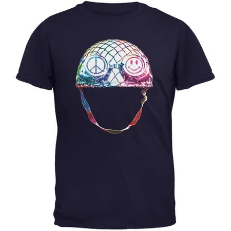 Warrior of Peace Helmet Navy Adult T-Shirt