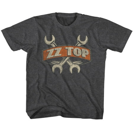 ZZ Top Wrenches Black Heather Children s T-Shirt