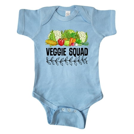 Inktastic Veggie Squad Vegan Vegetarian Gift Baby Boy or Baby Girl Bodysuit