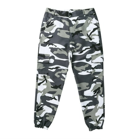Women Camouflaged Military Cargo Trousers Army Casual Pants with Multi-Pockets 1PCS
Women Camouflaged Military Cargo Trousers Army Casual Pants with Multi-Pockets 1PCS
