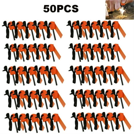 50PCS Emergency Flint Fire Starter Outdoor Flint Stone Mini Lighter Magnesium Rod Kits Lighter
50PCS Emergency Flint Fire Starter Outdoor Flint Stone Mini Lighter Magnesium Rod Kits Lighter