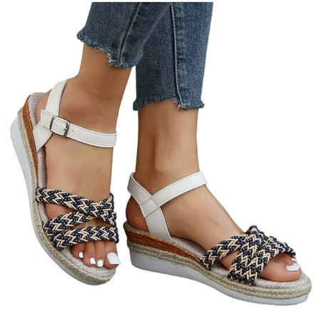 Pyhlmscde Womens Sandals Summer Shoes Platform Espadrille Wedge Sandals Ankle Strap Open Toe Casual Dress Shoes
Pyhlmscde Womens Sandals Summer Shoes Platform Espadrille Wedge Sandals Ankle Strap Open Toe Casual Dress Shoes