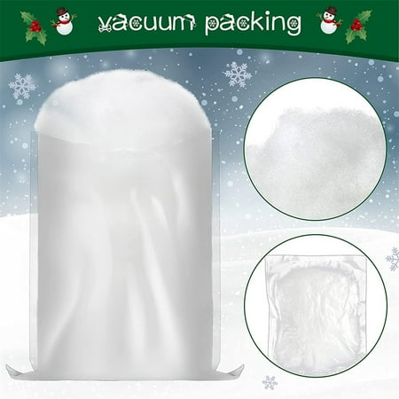 Hayafir Christmas Fake Snow Decor Artificial Snow Fiber Fluffy Snow Indoor Snow