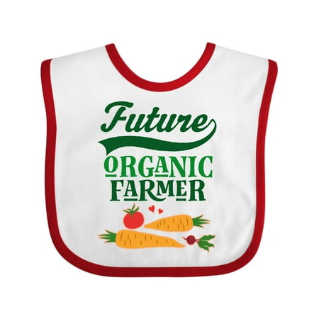 Inktastic Farming Future Organic Farmer Gift Baby Boy or Baby Girl Bib