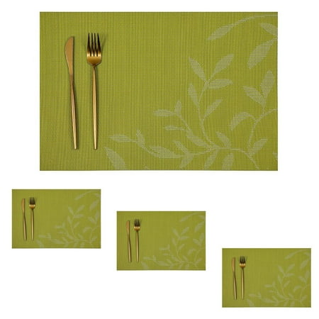 Pack of 4 European Style Floral Pattern Place Mats Placemats for Dining Table Heat Resistant Place Mats Non-Slip Stain Resistant Green
Pack of 4 European Style Floral Pattern Place Mats Placemats for Dining Table Heat Resistant Place Mats Non-Slip Stain Resistant Green