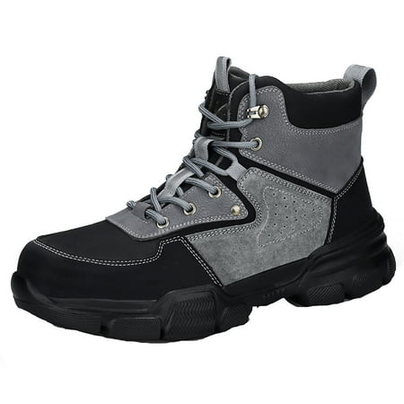 Men s Steel Toe Boots Waterproof Safety Boots Breathable Cowhide Work Shoes EU 37-45 Dark Gray
Men s Steel Toe Boots Waterproof Safety Boots Breathable Cowhide Work Shoes EU 37-45 Dark Gray