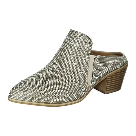 Jungdeepe Women Summer On Rhinestone Casual Pointed Toe Square Heels Soft Bottom Breathable Shoes Sandals
Jungdeepe Women Summer On Rhinestone Casual Pointed Toe Square Heels Soft Bottom Breathable Shoes Sandals