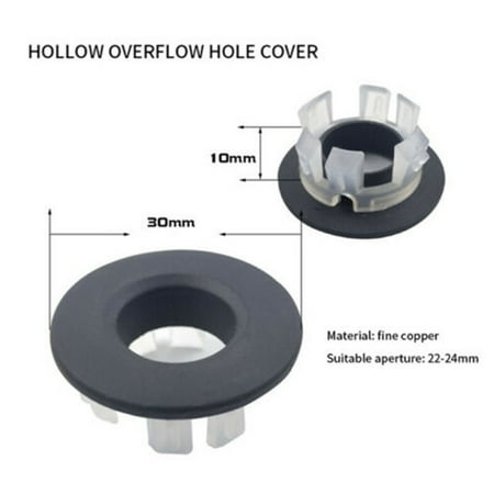 Yannee Replacement Brass Made Basin Sink Overflow Cover Insert Hole Bathroom Faucet Decorative Cover 1 Pcs