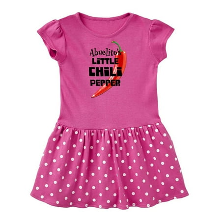 Inktastic Abuelito s Little Chili Pepper Gift Baby Girl Dress
