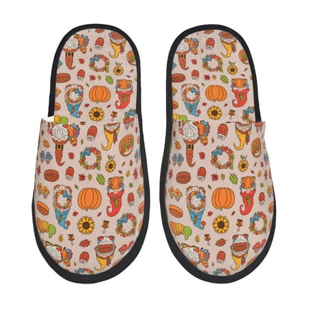 Noikeo Fall Thanksgiving Pattern Cozy Slippers Indoor for Women and Mens Fuzzy House Shoes Soft Plush Warm Slip-on Slippers-Medium
Noikeo Fall Thanksgiving Pattern Cozy Slippers Indoor for Women and Mens Fuzzy House Shoes Soft Plush Warm Slip-on Slippers-Medium