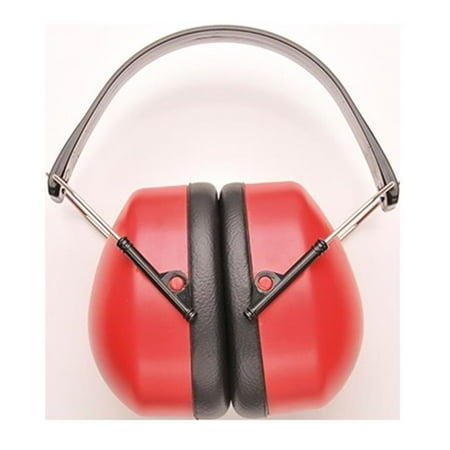 Portwest PW41 EN352 Super Ear Protector - Folding Ear Muffs Red