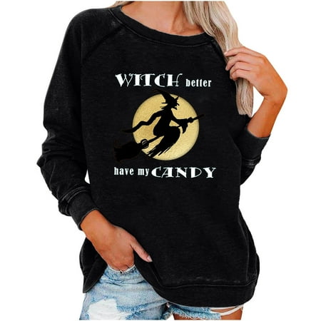 Ichuanyi Womens Fall Tops Clearance Women Casual Full Sleeve Round Neck Tops Loose Shirts Blouse Halloween Print Graphic Sweatshirt
Ichuanyi Womens Fall Tops Clearance Women Casual Full Sleeve Round Neck Tops Loose Shirts Blouse Halloween Print Graphic Sweatshirt