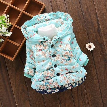 Augper Baby Girls Outerwear Jackets & Coats Fall Winter Clearance Toddler Baby Girl Boy Floral Print Winter Warm Jacket Hooded Windproof Coat Light Blue
Augper Baby Girls Outerwear Jackets & Coats Fall Winter Clearance Toddler Baby Girl Boy Floral Print Winter Warm Jacket Hooded Windproof Coat Light Blue