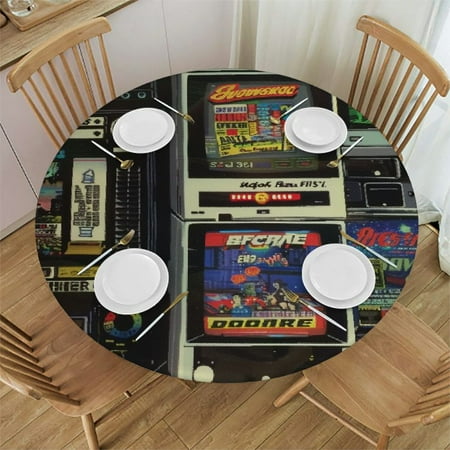 Patifu Gaming Round Table Cover Stain Resistant Washable Indoor Outdoor Tablecloth Kitchen Dining Wedding Parties 100% Polyester Tablecloths with Elastic Edge 38 -42
Patifu Gaming Round Table Cover Stain Resistant Washable Indoor Outdoor Tablecloth Kitchen Dining Wedding Parties 100% Polyester Tablecloths with Elastic Edge 38 -42