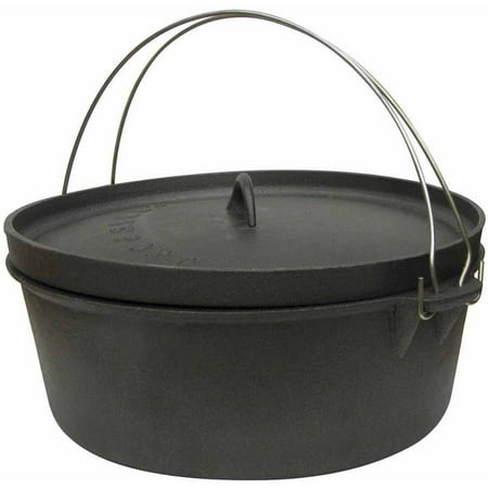 Stansport Cast Iron 2-Quart Dutch Oven, without Legs