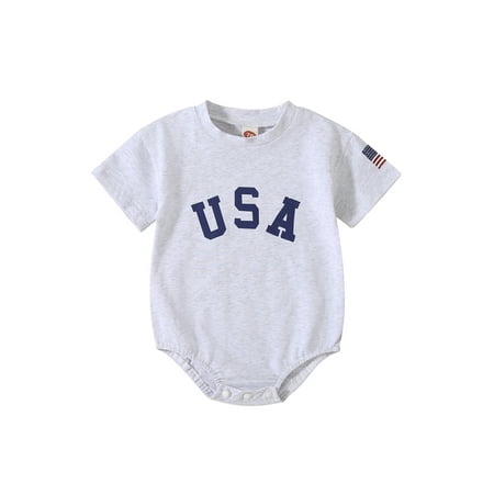 Coduop Newborn Baby Independence Day Bodysuit Rompers Short Sleeve Infant Playsuit for 4th of July
Coduop Newborn Baby Independence Day Bodysuit Rompers Short Sleeve Infant Playsuit for 4th of July