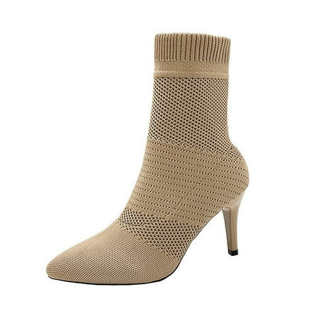 Entyinea Boots for Dresses Elastic Platform Lug Sole Slip on Wedge Ankle Booties Khaki 42
Entyinea Boots for Dresses Elastic Platform Lug Sole Slip on Wedge Ankle Booties Khaki 42