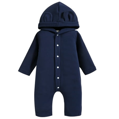 Zukuco Newborn Baby Boys Girls Clothes Long Sleeve Hoodie Romper Black Bodysuit One-Piece Jumpsuit Winter Fall Outfit
Zukuco Newborn Baby Boys Girls Clothes Long Sleeve Hoodie Romper Black Bodysuit One-Piece Jumpsuit Winter Fall Outfit