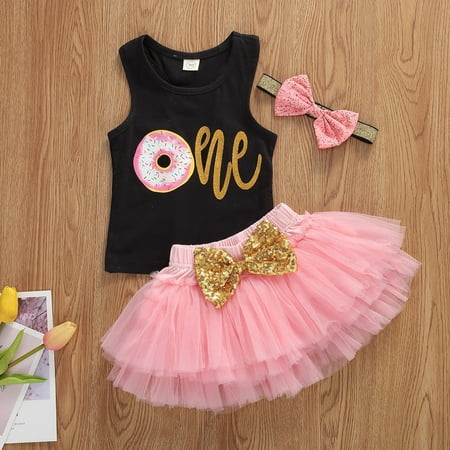 My 1st Birthday Baby Girl Clothes Vest Top Lace Tutu Mini Skirt Bow Headband Party 3Pcs Outfit Set
My 1st Birthday Baby Girl Clothes Vest Top Lace Tutu Mini Skirt Bow Headband Party 3Pcs Outfit Set