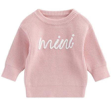 Kids Baby Girls Sweater Long Sleeve Crew Neck Letters Warm Winter Sweater Clothes for Casual Daily
Kids Baby Girls Sweater Long Sleeve Crew Neck Letters Warm Winter Sweater Clothes for Casual Daily