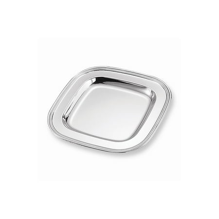 FB Jewels Nickel-plated 8 Inch Square Tray