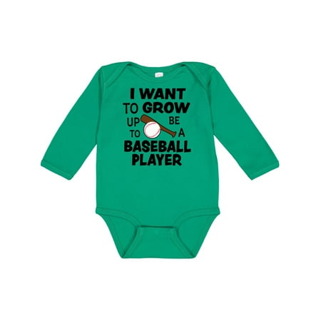 Inktastic I Want To Grow up To Be A Baseball Player Gift Baby Boy or Baby Girl Long Sleeve Bodysuit
Inktastic I Want To Grow up To Be A Baseball Player Gift Baby Boy or Baby Girl Long Sleeve Bodysuit