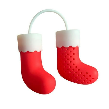Christmas Stocking Tea Infuser Creative Food Grade Silicone Tea Leaf Sieve Tea Filter Steeper for Tea Cups
Christmas Stocking Tea Infuser Creative Food Grade Silicone Tea Leaf Sieve Tea Filter Steeper for Tea Cups