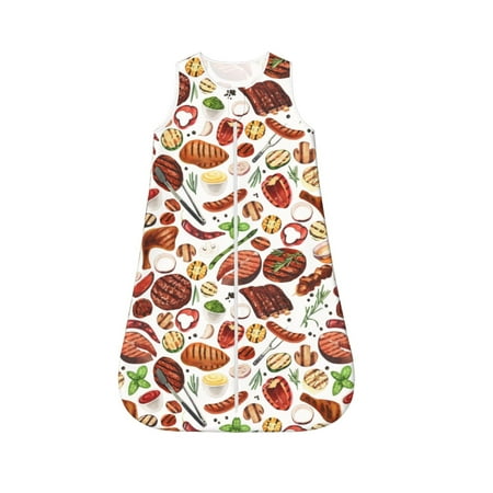 Honeii Cooking Bbq Print Unisex Babies Sleepbag Wearable Blanket Baby Sleeveless Sleeping Bag-Small
Honeii Cooking Bbq Print Unisex Babies Sleepbag Wearable Blanket Baby Sleeveless Sleeping Bag-Small