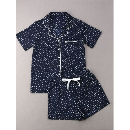 Ma&Baby Women s Casual 2Pcs Pajama Set Loose Short Sleeve Button-Down Top+Short Pants Sleepwear Suit
Ma&Baby Women s Casual 2Pcs Pajama Set Loose Short Sleeve Button-Down Top+Short Pants Sleepwear Suit