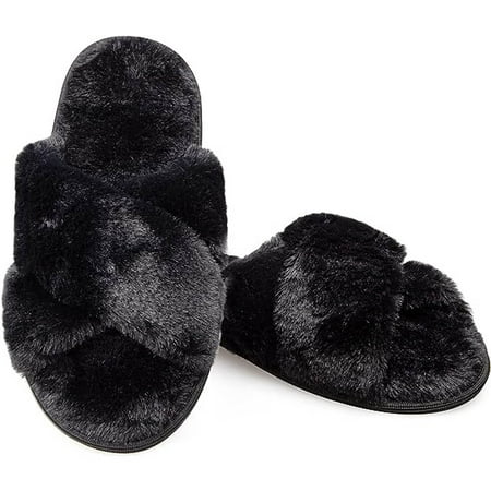 Slippers Women s Plush Warm Winter Slippers Non-Slip Faux Fur Flip Flop Fluffy Slippers Cross Band Twist Open Toe Soft Fleece Flat Slippers
Slippers Women s Plush Warm Winter Slippers Non-Slip Faux Fur Flip Flop Fluffy Slippers Cross Band Twist Open Toe Soft Fleece Flat Slippers