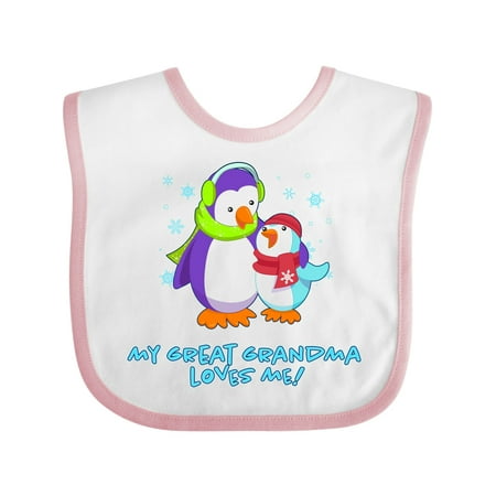 Inktastic My Great Grandma Loves Me! Cute Penguins Gift Baby Boy or Baby Girl Bib
Inktastic My Great Grandma Loves Me! Cute Penguins Gift Baby Boy or Baby Girl Bib