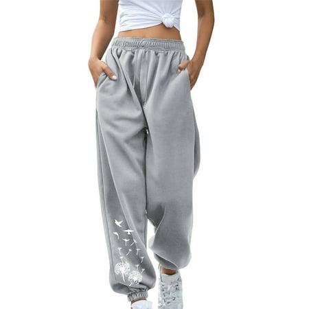 Dadaria Wide Leg Sweatpants Women Short Print with Pocket Elastic Waist Trousers Long Pants Gray L Female
Dadaria Wide Leg Sweatpants Women Short Print with Pocket Elastic Waist Trousers Long Pants Gray L Female