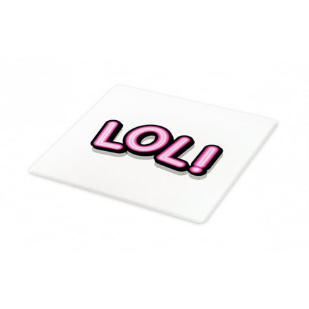 LOL Cutting Board Retro Lettering with Shadows in Vintage Pop Art Style Chat and Messaging Decorative Tempered Glass Cutting and Serving Board in 3 Sizes by Ambesonne
LOL Cutting Board Retro Lettering with Shadows in Vintage Pop Art Style Chat and Messaging Decorative Tempered Glass Cutting and Serving Board in 3 Sizes by Ambesonne