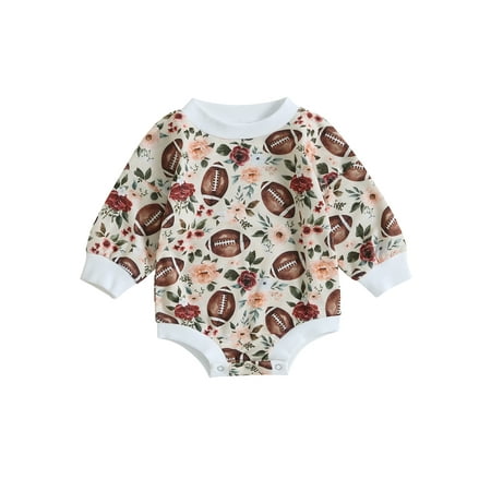 Bagilaanoe Newborn Baby Girl Boy Romper Sweatshirt Long Sleeve Bodysuit Football Print Pullover 3M 6M 12M 18M Infant Casual Tee Tops
Bagilaanoe Newborn Baby Girl Boy Romper Sweatshirt Long Sleeve Bodysuit Football Print Pullover 3M 6M 12M 18M Infant Casual Tee Tops