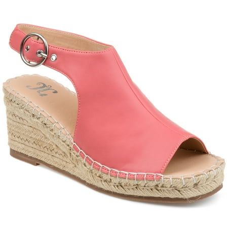 Journee Collection Womens Crew Wide Width Wedge Heel Espadrille Sandals