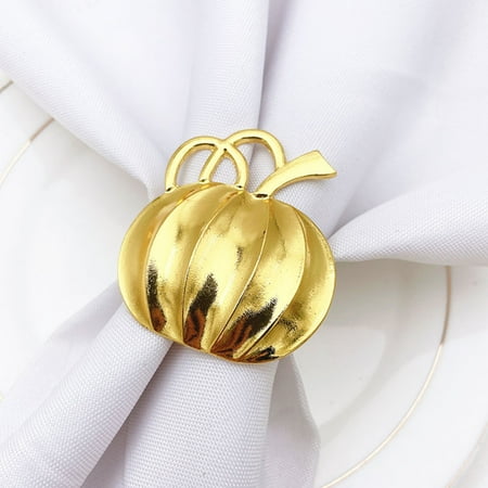 Grofry 6Pcs Napkin Ring Pumpkin Luster Alloy Party Serviette Buckles Holders for Halloween Silver
Grofry 6Pcs Napkin Ring Pumpkin Luster Alloy Party Serviette Buckles Holders for Halloween Silver